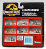 Jurassic Park Ceratosaurus & Triceratops Die Cast Dinosaur Figures & Cards 1993