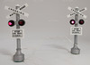 Department 56 Railroad Crossing Village Accessories Set of 2 With Lights #5501-8