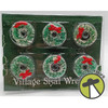 Department 56 Village Sisal Wreaths Village Accessories Set of 6 #5419-4