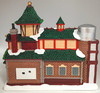 Lemax Santa's Reindeer Stables Polyresin Lighted Building 2022 Lemax Inc #25926