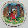 Disney's Alphabet U For Uncle Scrooge Mini Plate Walt Disney Productions 1980