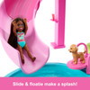 Barbie Dream Pool Playset with 6 Play Areas Including Slide & Bubbling Hot Tub