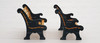 Department 56 Wrought Iron Park Bench Lot of 2 #52302