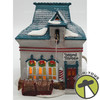 Department 56 Beard Barber Shop North Pole Series Lighted Building 5634-0