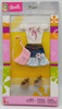 Barbie Style Fashion Floral Print White Top & Skirt Fashion Set 2003 Mattel