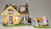 Department 56 Chocolate Bunny Factory Snow Village Set Lighted Building 55355