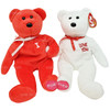 Ty Beanie Babies I Love U Bears Valentine's Day Plush