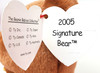 Ty Beanie Babies 2005 Signature Bear Plush