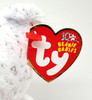 Ty Beanie Babies Decade the Bear 10th Anniversary Plush White Version