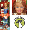 Christmas Morning Barbie Doll with Plush Miniature Snowman 2005 Mattel G8541