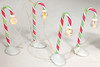 Department 56 Village Candy Cane Lampposts Set of 4 Battery Operated 52621