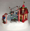 Lemax Elf Skating Pond Lighted Village Collection Accessory Set w Sound #66401