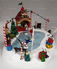 Lemax Elf Skating Pond Lighted Village Collection Accessory Set w Sound #66401