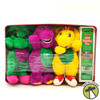 Barney 1999 Holiday Tin with Three Plush Characters Target Exclusive NEW