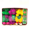 Barney 1999 Holiday Tin with Three Plush Characters Target Exclusive NEW