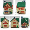 Noma Dickensville Collectables Lot of 5 Small Porcelain Lighted Houses