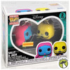 Funko Nightmare Before Christmas Sally & Jack Black Light Pocket Pop 2 Pack