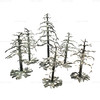 Department 56 Village Accessories Metal Glitter Bare Branch Trees 6 Pieces 52931