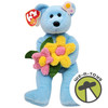 Ty Beanie Babies Bluebonnet the Bear Springtime Plush