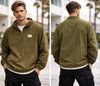 Staple Pigeon Jacket Windbreaker STPL Olive Green Half Zip Size M