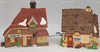 Department 56 The Chop Shop & Wrenbury Baker Lot of 2 Lighted Buildings 58331