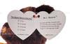 Ty Beanie Babies M.C. Beanie Bear Mastercard Black Nose