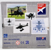 AH-64D Apache Longbow Diecast Metal Historical Airplane Postage Stamp Collection