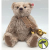 Steiff Niccolo Teddy Bear 2014 Sand Mohair Poseable Bear W/ Brass Globe 034206