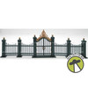 Department 56 Village Wrought Iron Gate & Fence Metal Accessory 9 Pc Set 55140