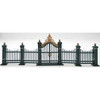 Department 56 Village Wrought Iron Gate & Fence Metal Accessory 9 Pc Set 55140
