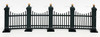 Department 56 Village Wrought Iron Fence Extensions 9 Piece Set 55158