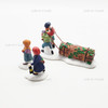 Department 56 Heritage Village Bringing Home the Christmas Yule Log 5558-1