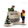 Department 56 Christmas Kids Decorating The Village Sign Snow Village 51349