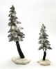 Department 56 Flocked Pine Trees Set of 2 Village Accessories No. 56715