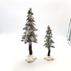 Department 56 Flocked Pine Trees Set of 2 Village Accessories No. 56715