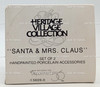 Department 56 Santa & Mrs. Claus North Pole Village Accessory Figurines Set of 2