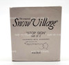 Department 56 Stop Sign Set of 2 Accessories The Original Snow Village 5176-4