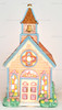 Cottontail Lane Bunny Chapel Lighted Building 18653 Midwest of Cannon Falls