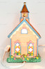 Cottontail Lane Bunny Chapel Lighted Building 18653 Midwest of Cannon Falls