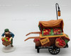 Department 56 Chelsea Market Fruit Monger & Cart Set of 2 Village Accessories