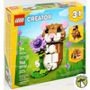 LEGO Creator 3 in 1 Cute Hamster with a Flower 166 Piece Building Toy 31376