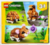 LEGO Creator 3 in 1 Cute Hamster with a Flower 166 Piece Building Toy 31376