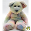 Ty Beanie Buddies Peace the Bear Pastel Plush 1999
