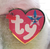 Ty Beanie Buddies Peace the Bear Pastel Plush 1999