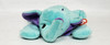 Ty Pillow Pals Squirt the Elephant Teal Plush with Purple Ears 1998