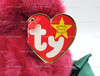 Ty Beanie Buddies Teddy the New Faced Cranberry Bear Plush 1995