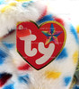Ty Beanie Buddies Ty 2k the Bear Plush with Blue, Yellow and Red Spots 1999