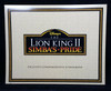 Disney's The Lion King II Simba's Pride Exclusive Commemorative Lithograph