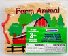 Wooden Farm Animal Touch and Feel Book Kid Connection 30357