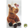 Ty Beanie Buddy Trotter the Horse with Fluffy Fine White Mane Plush 2001